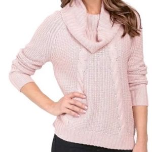 IVANKA TRUMP Blush Pink Cowl Neck Sweater XS